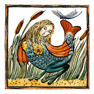 Красная Ляга. Рисунок Ю.Ковыршиной. Красная Ляга. Рисунок Ю.Ковыршиной.