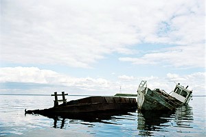Талабские острова. Кладбище рыболовецких судов. Фото Ю.Гольцера.